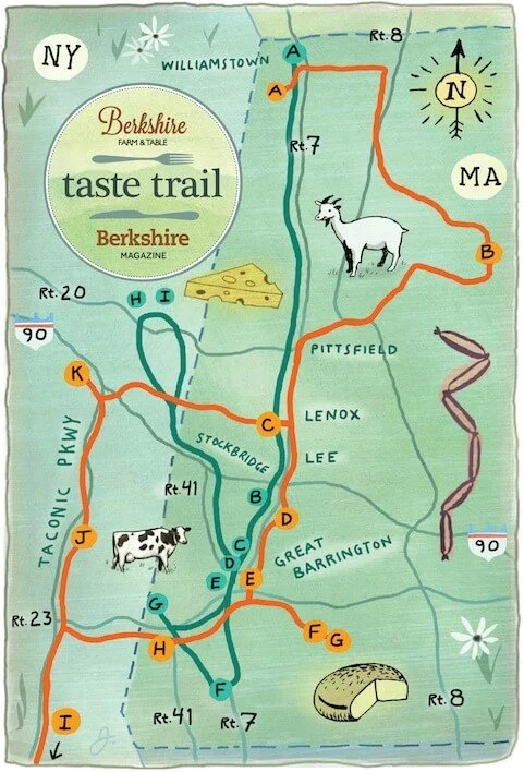 Berkshires cheese map